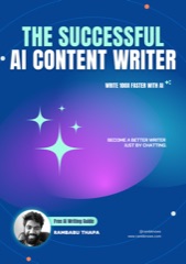 The Successful AI Content Writer book cover by Rambabu Thapa