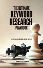 The Ultimate Keyword Research Playbook book cover by Rambabu Thapa