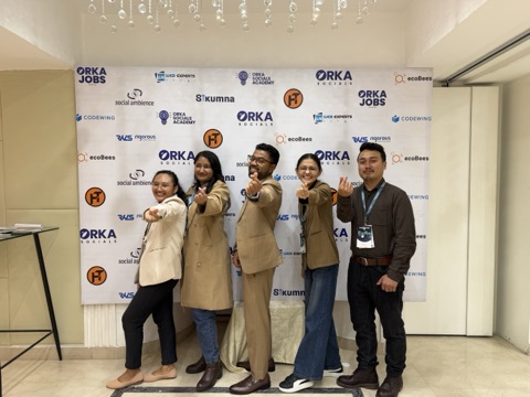 Orka Socials team event in Lalitpur, the agency Rambabu founded in 2020.