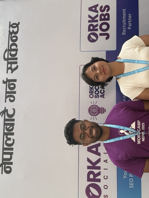 Rambabu Thapa at the SEO Aware Nepal community campaign launch.